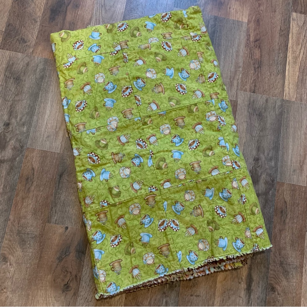 Handmade coffee quilt - Picture 4 of 6